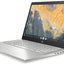 Laptop with a colorful display on a white background