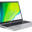 Acer laptop with a colorful display on a white background