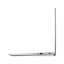 Silver laptop on a white background