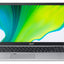 Acer laptop with a colorful display on a white background