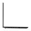 Black laptop on a white background with Intel logo