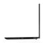 Black laptop on a white background with Intel logo