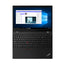 Black ThinkPad laptop with Intel logo on a white background