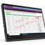 Lenovo tablet displaying a spreadsheet with handwritten notes on a white background